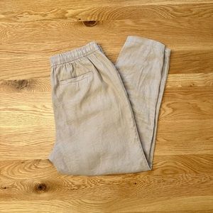 Old Navy Linen Blend High Rise Ankle Pants